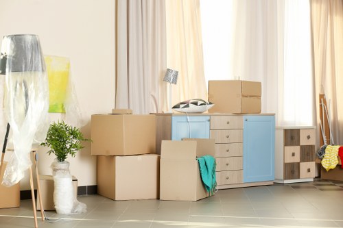Removal team working on a residential move in Hammersmith