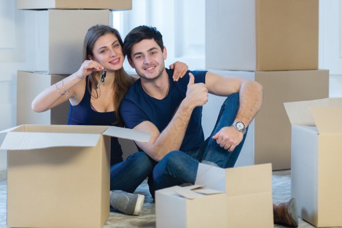 Removal team handling a home move in Hammersmith