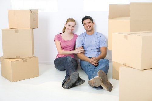 Packing and unpacking service for a Hammersmith home move