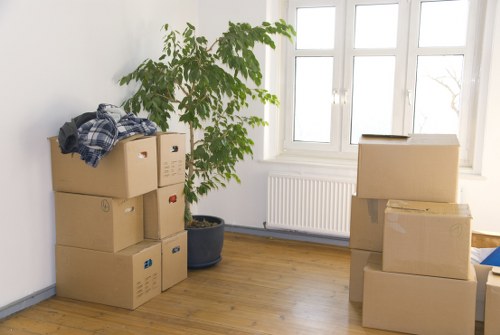 Mover handling furniture packing and protection for transport