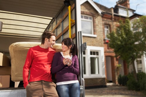 Local moving truck helping with a flat move in Hammersmith